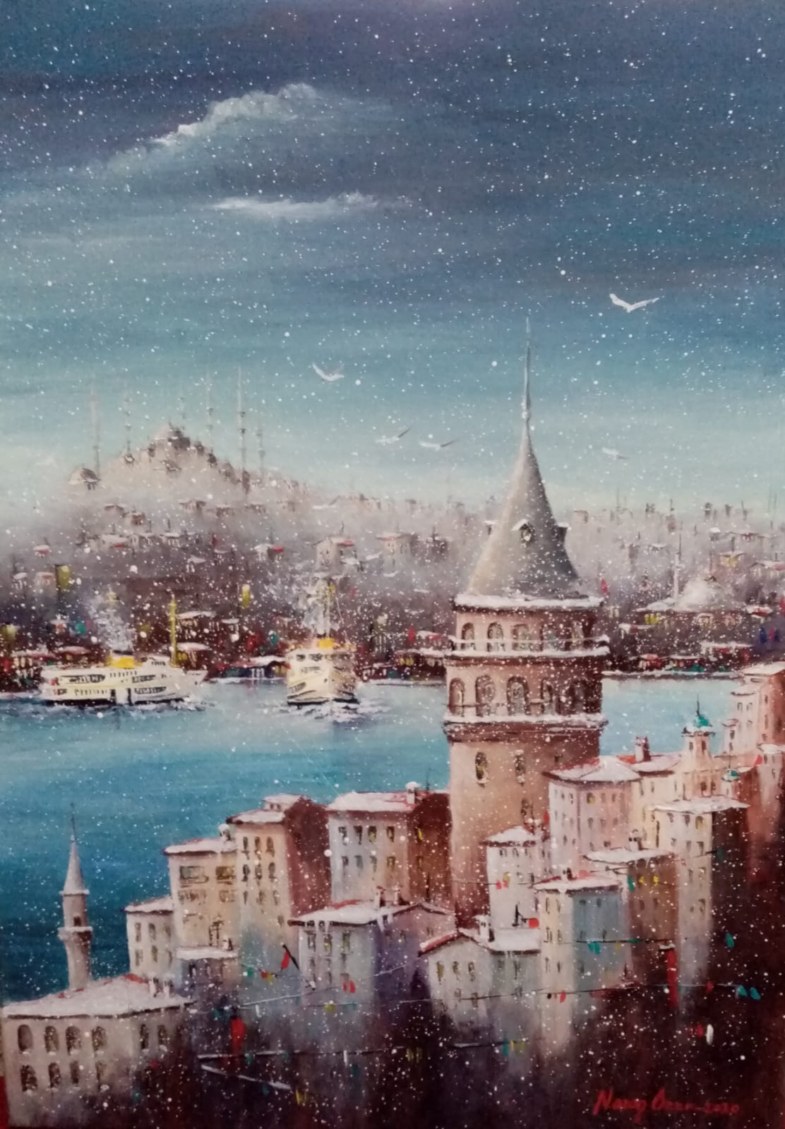 Galata'da Kış