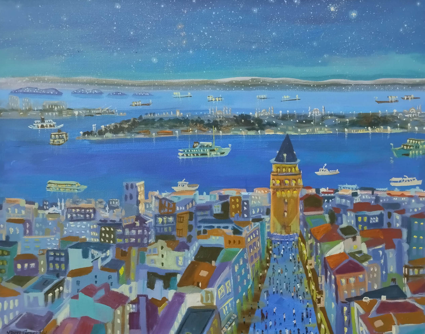 Galata Kulesine Bakış