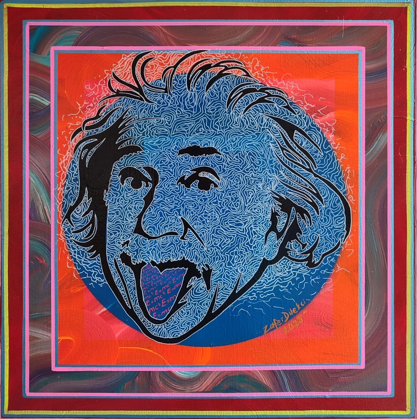 Pop Art Serisi - Albert Einstein