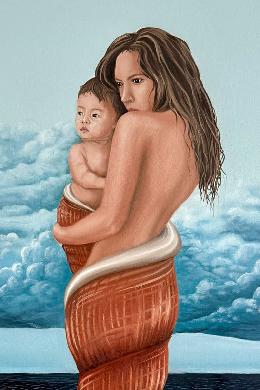 Kabuğunda Anne ve Bebek