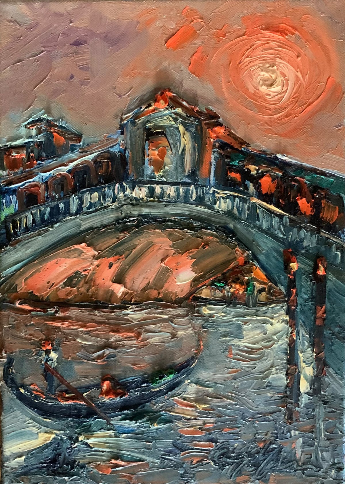 Rialto Köprüsünden Geçerken