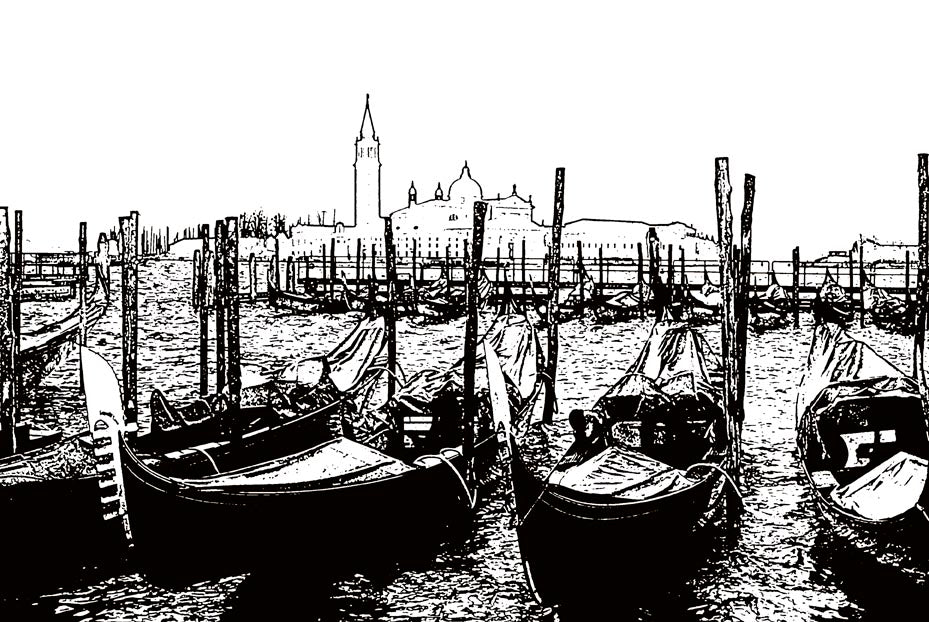 Gondolas At Sunrise