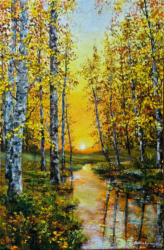 Akşamüstü Huş Ağacı