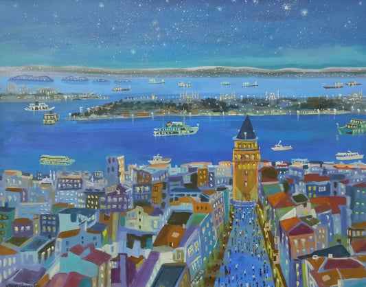 Galata Kulesine Bakış