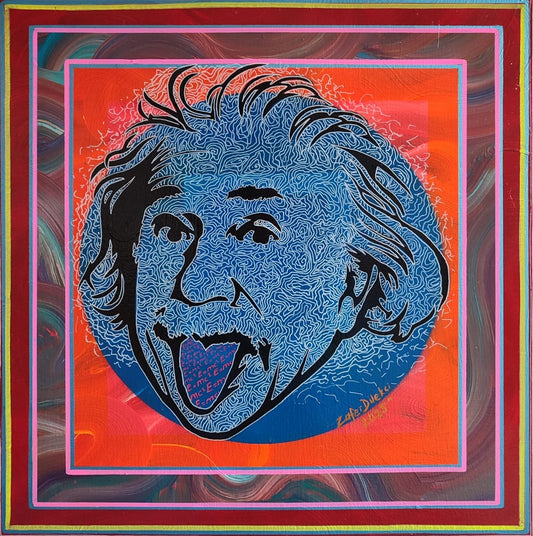 Pop Art Serisi - Albert Einstein