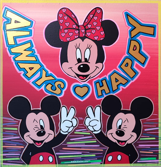 Pop Art Serisi - Minnie & Mickey