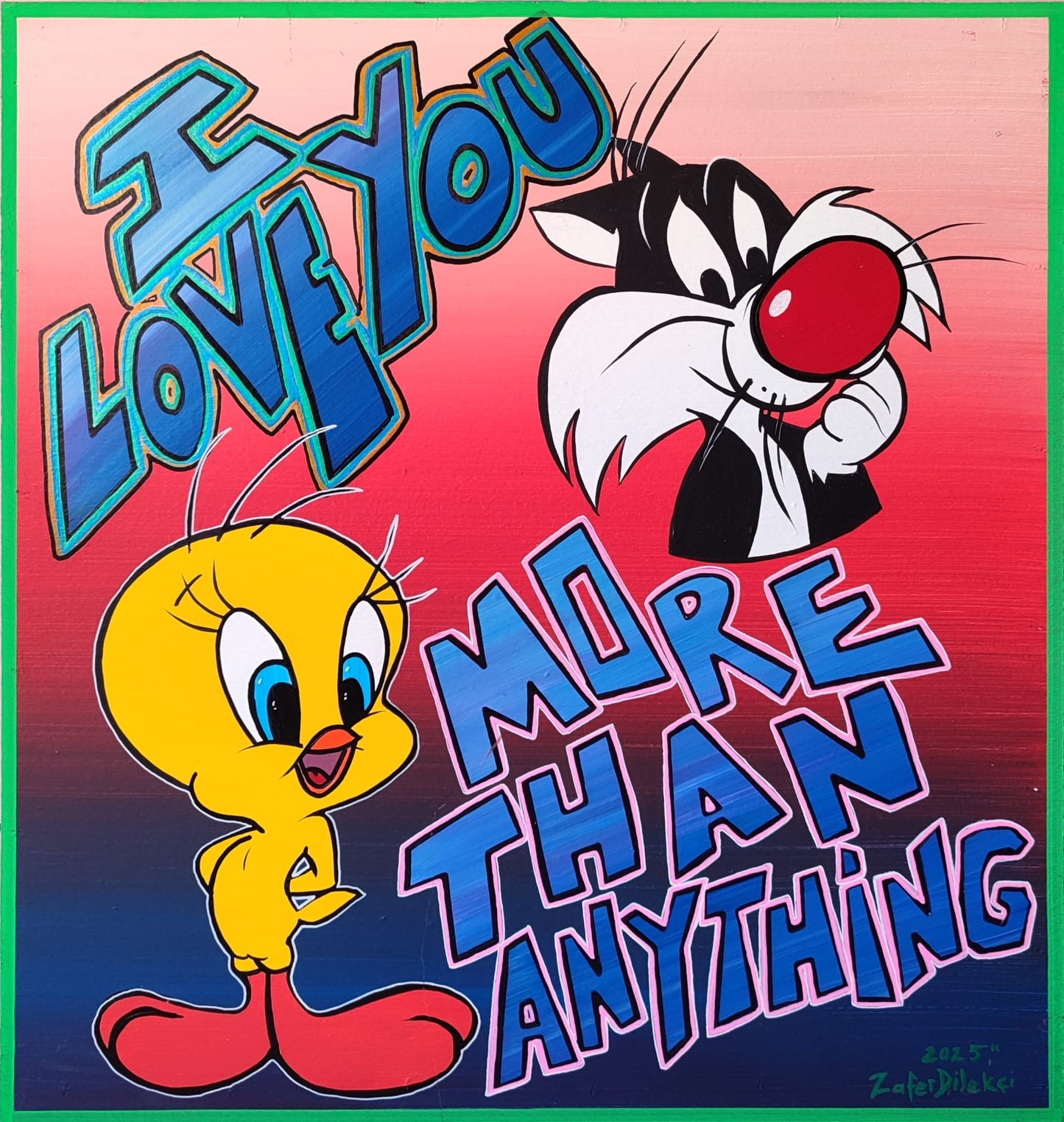 Pop Art Serisi - Tweety & Sylvester