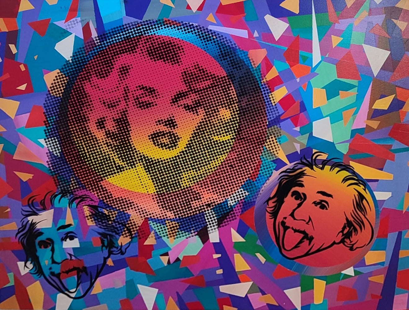 Pop Art Serisi - Marilyn Monroe & Albert Einstein