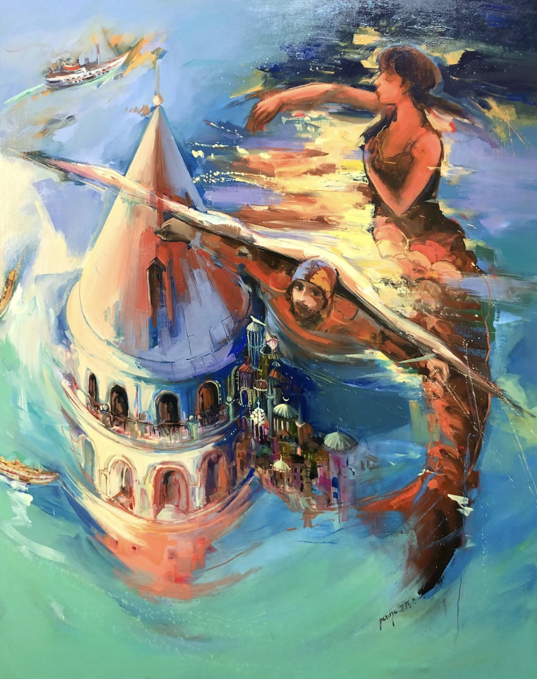Galata'da Deniz Kızı