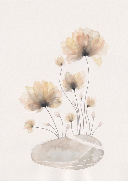 Taşta Canlanan Yosun Çiçekleri 1